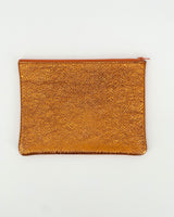 Large Leather Zip Pouches