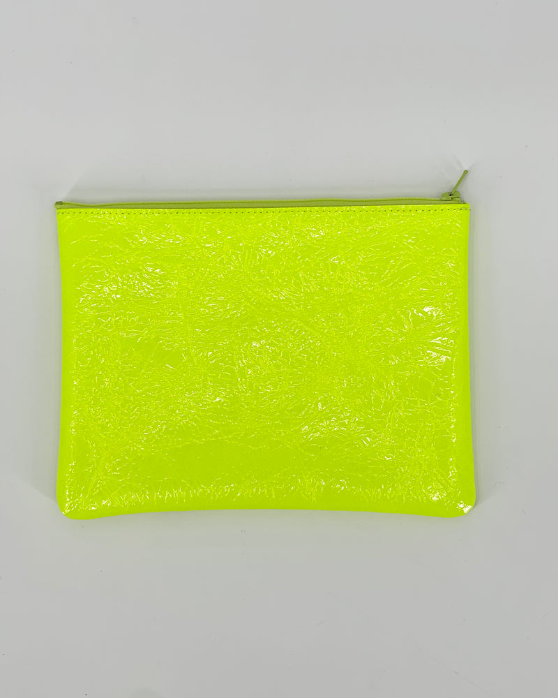 Large Leather Zip Pouches