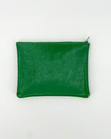 Large Leather Zip Pouches
