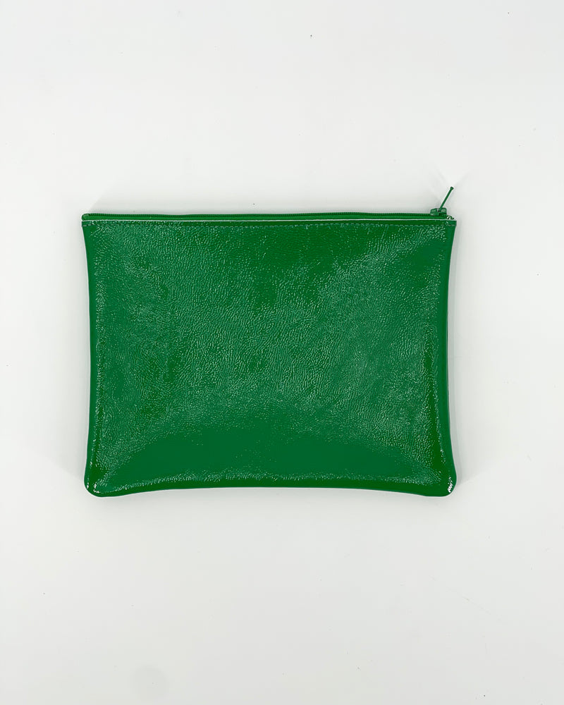 Large Leather Zip Pouches