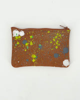 Splatter Meadow Leather Pouches