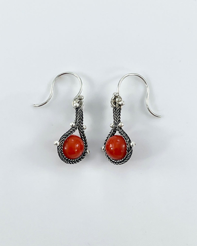 Ten Thousand Things Wrapped Coral Foxtail Earrings