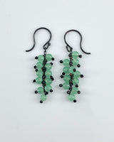 TenThousandThings Short Spiral Chrysoprase Earrings