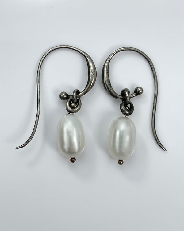 Ten Thousand Things Large White Pearl Earrings