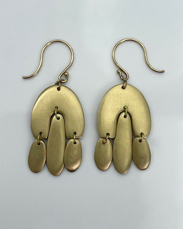 TenThousandThings 10kt. Gold Mini Chandelier Earrings