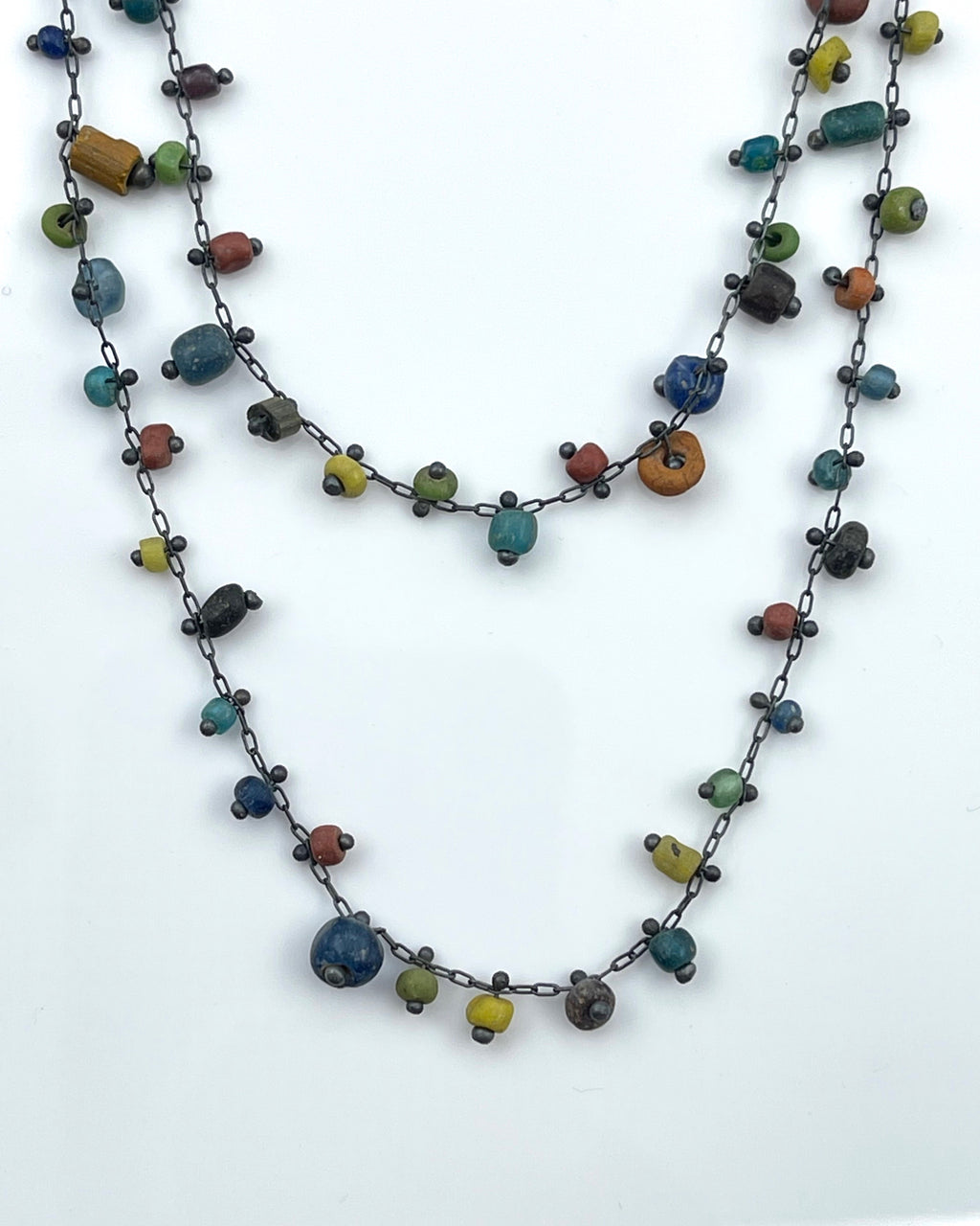 TENTHOUSANDTHINGS: Fine Silver Beaded Necklace