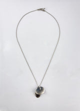 TenThousandThings Silver Orchid Pendant on Silver Necklace