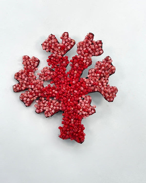 Coral Brooch