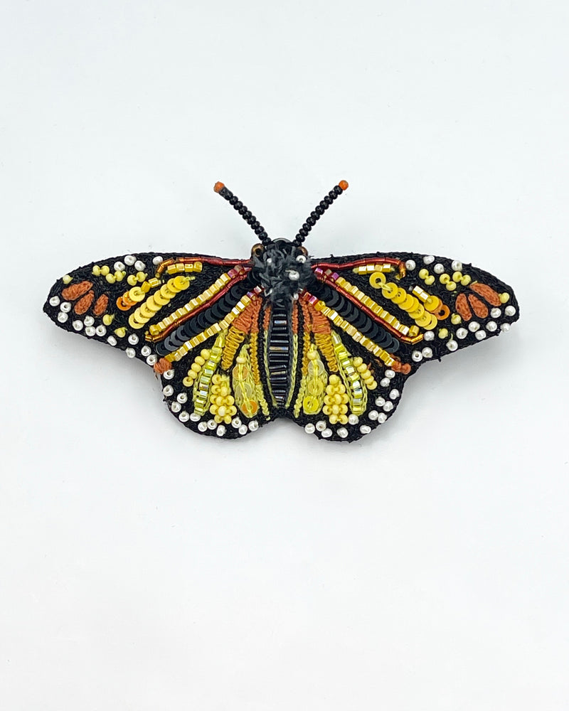 Meandering Monarch Butterfly Brooch