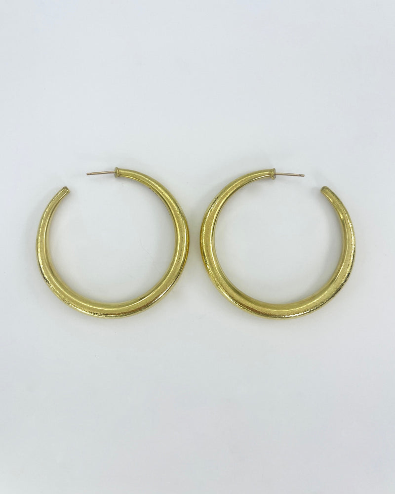 Medium Thin Hoop Clip Earrings
