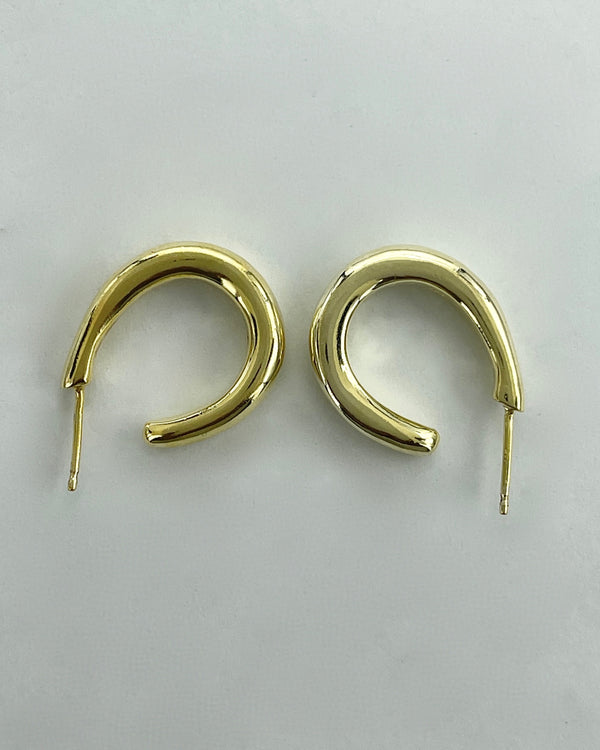 Vaubel Designs Gold Long Hoop