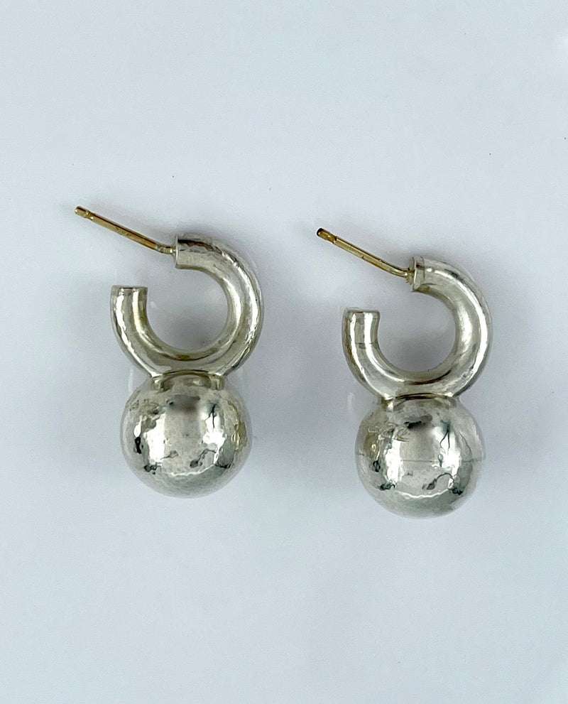 Ball with Ring Earrings