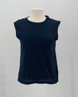 Cotton Crepe Muscle Tank Top
