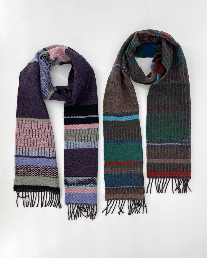 Strathay Lambswool Stripe Scarves