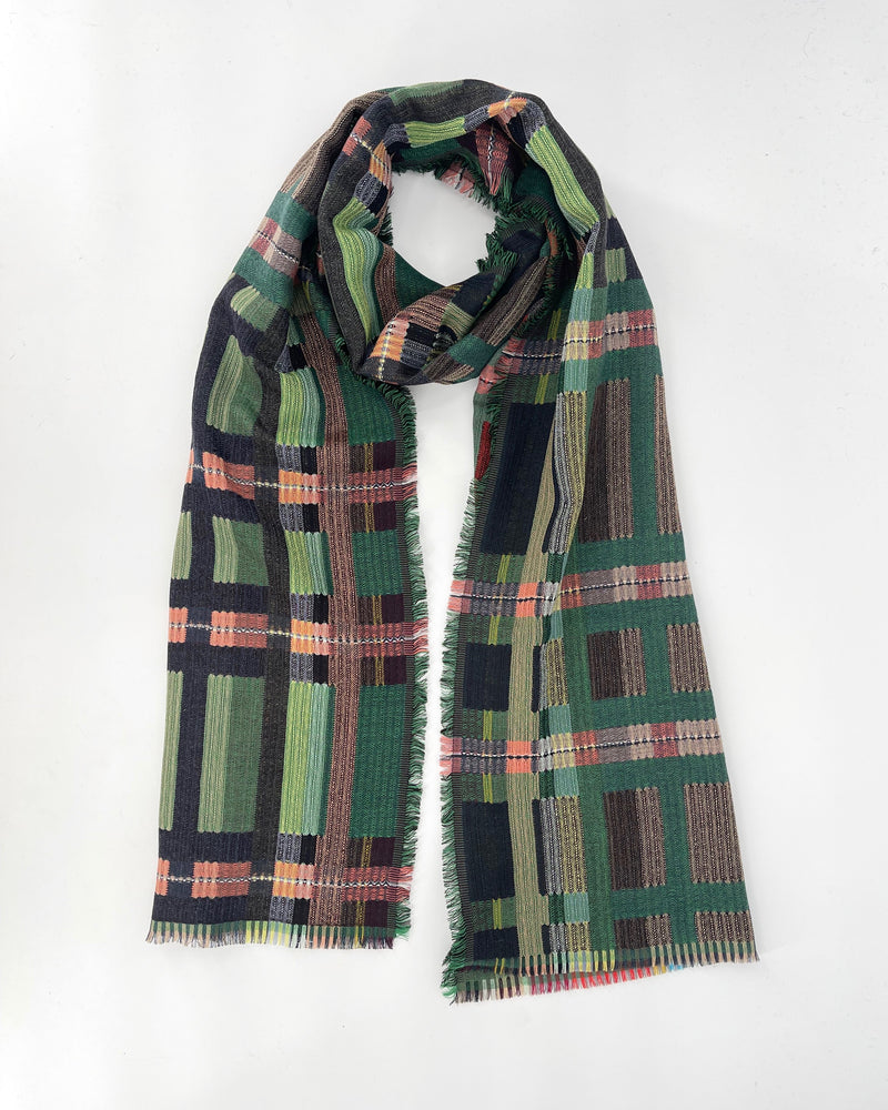 Sedge Double Cloth Wool Scarves