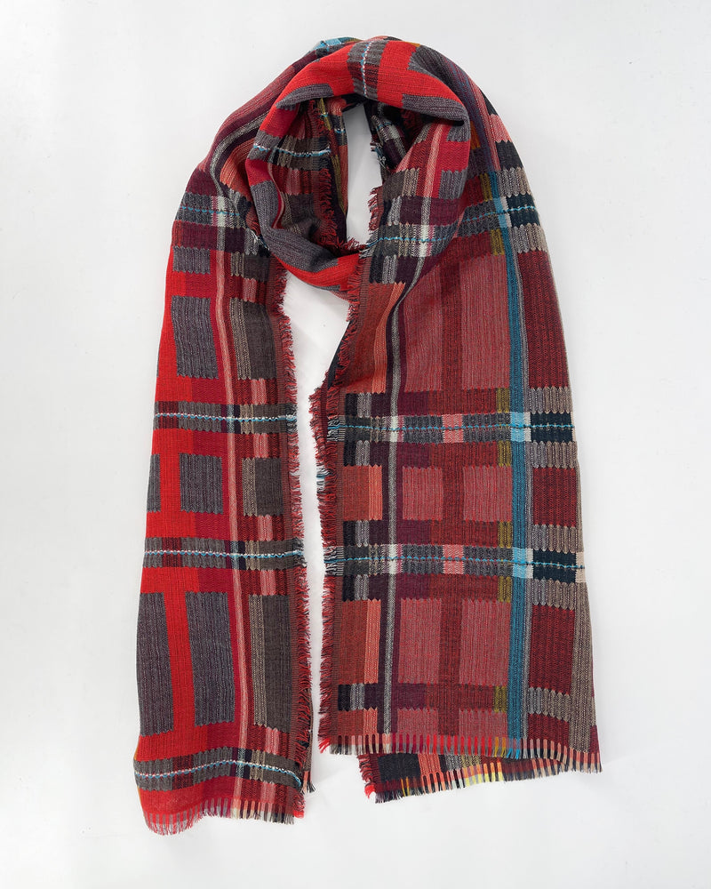 Sedge Double Cloth Wool Scarves