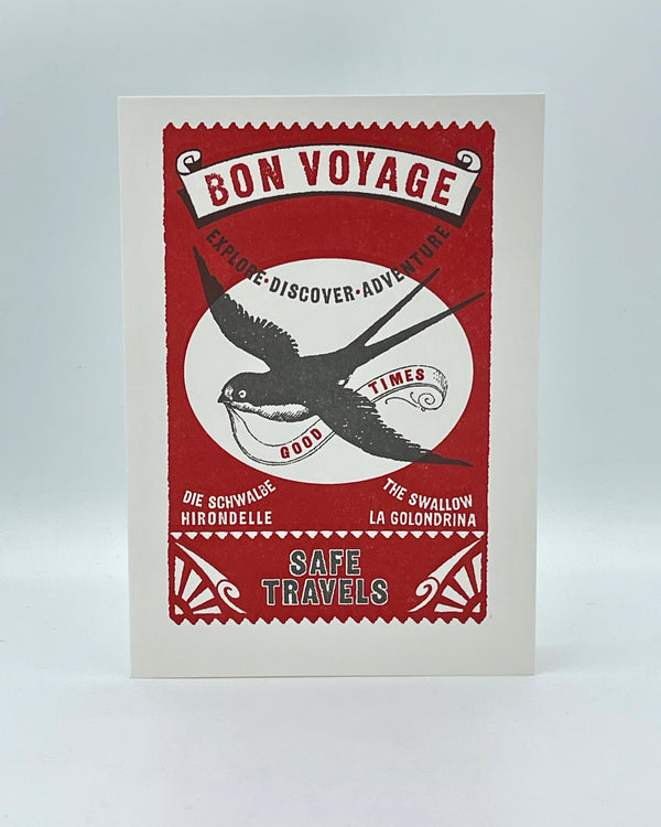 Swallow Bon Voyage Card