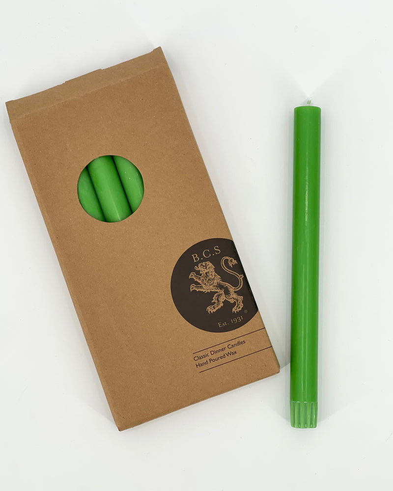 British Colour Standard Solid Color Dinner Candles