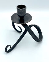 Sculptural Iron Candle Holder