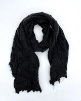 Narrow Solid Color Textured Scarves