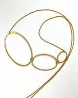 Carla Caruso Triple Horizontal Ellipse Necklace