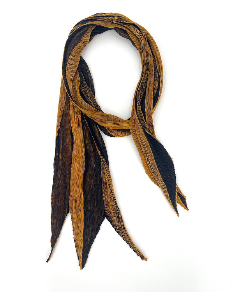 Shibori Silk Twisted Pleats Shawl