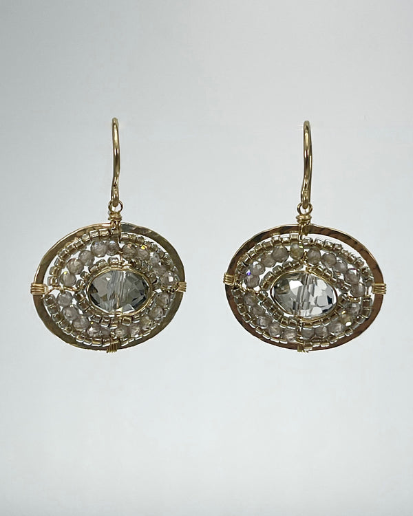 Zirconia & Crystal Drop Earrings