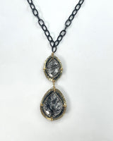 Black Tourmalated Quartz Necklace