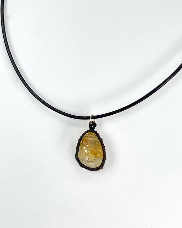 Caged Citrine Necklace