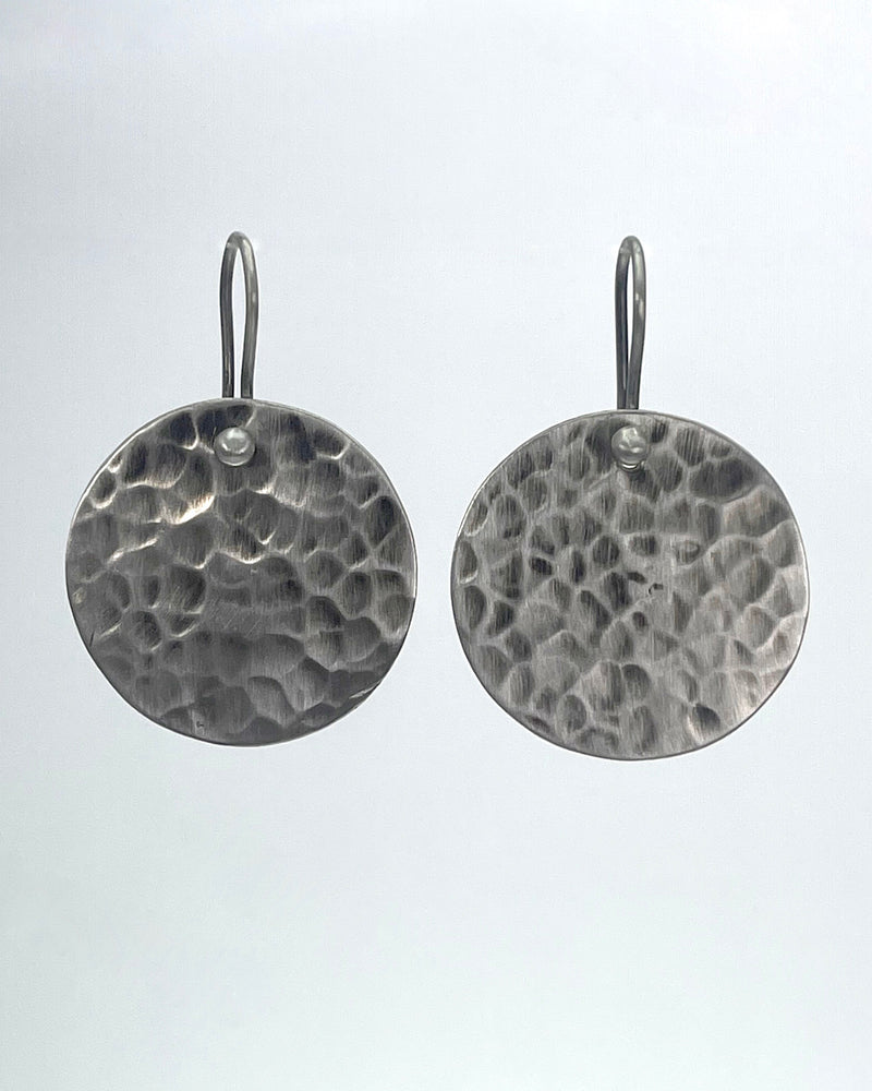 Jane Diaz Hammered Disc Earrings