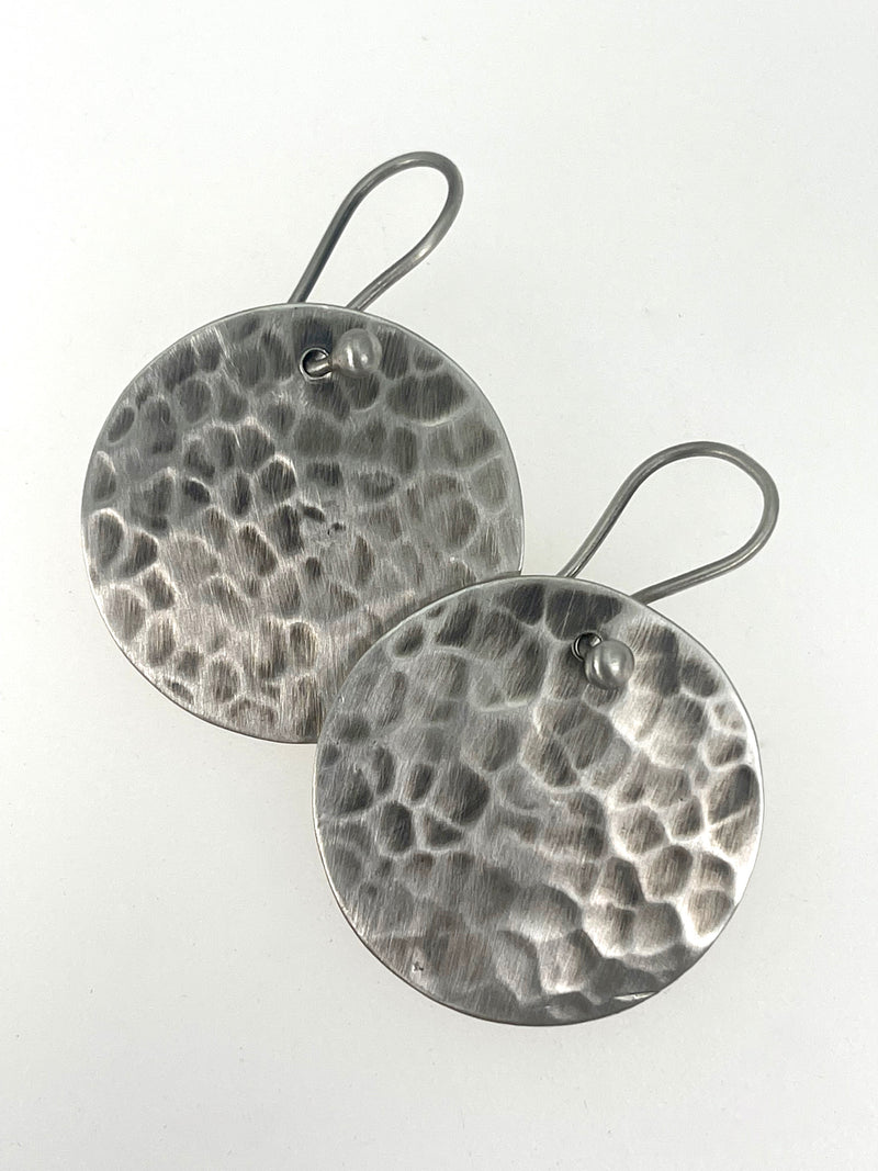 Jane Diaz Hammered Disc Earrings