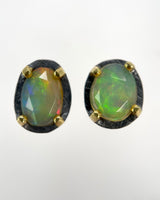 Opal Prong Set Post Earring