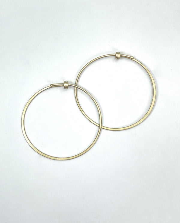 Carla Caruso Round Dainty Hoops