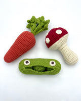 Crocheted Veggie Rattles