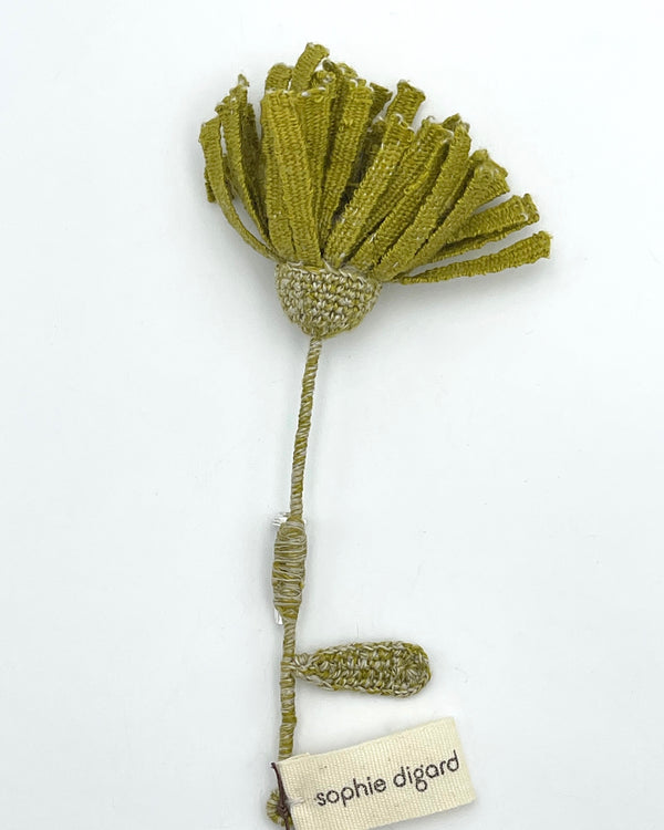 Greige Gaufrette Brooch by Sophie Digard