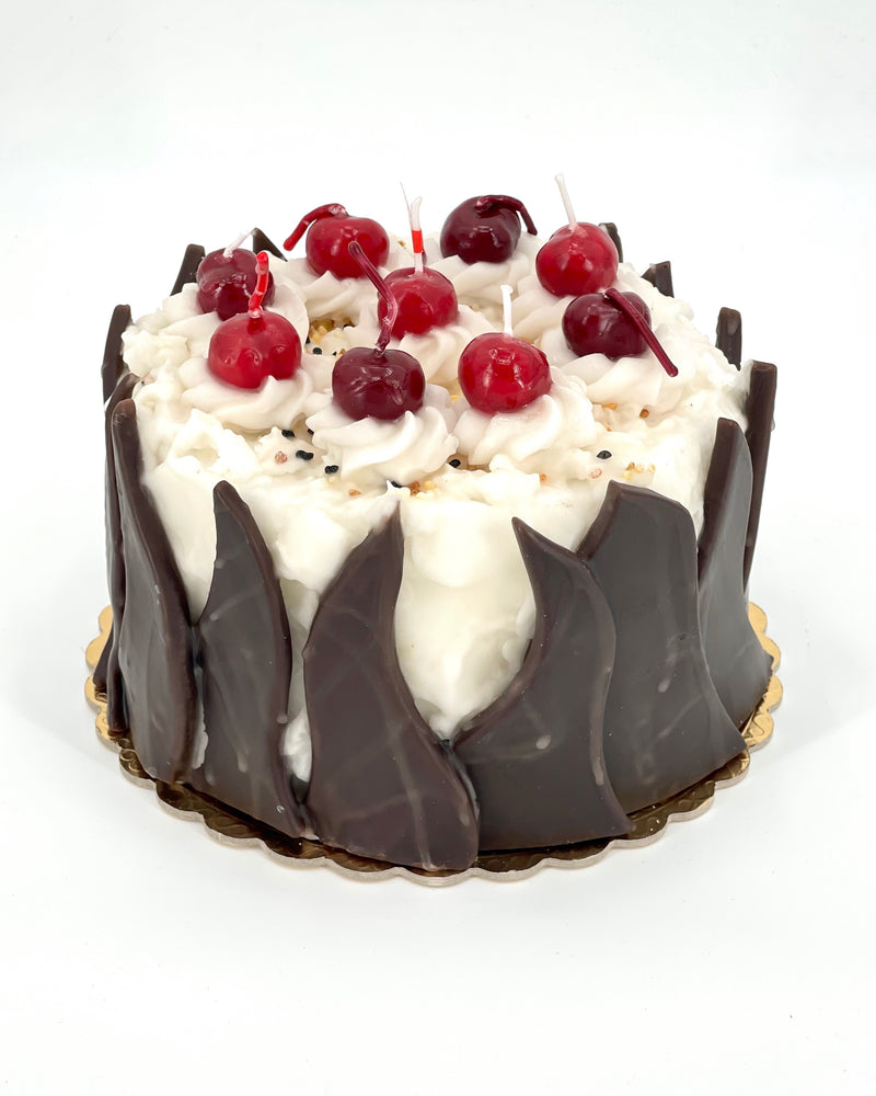 Chocolate Cake w/Cherries Candle
