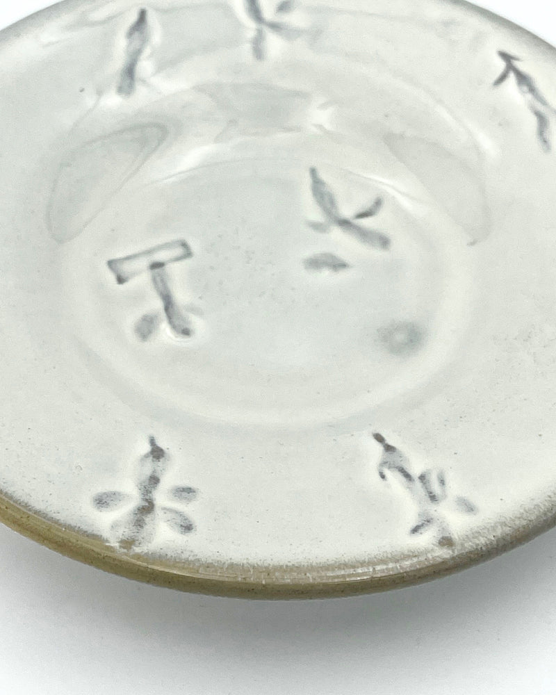 Small Ceramic Plate with Flowers