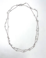 Margaret Solow Rainbow Moonstone Strand Necklace