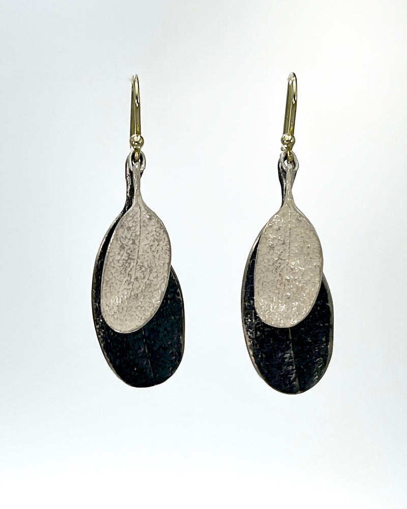 John Iversen Double Leaf Earrings