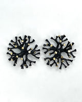 Julie Cohn Large Black Stamen Post Earrings