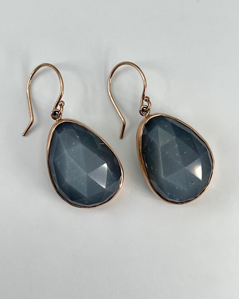 Jamie Joseph Grey Moonstone Earrings