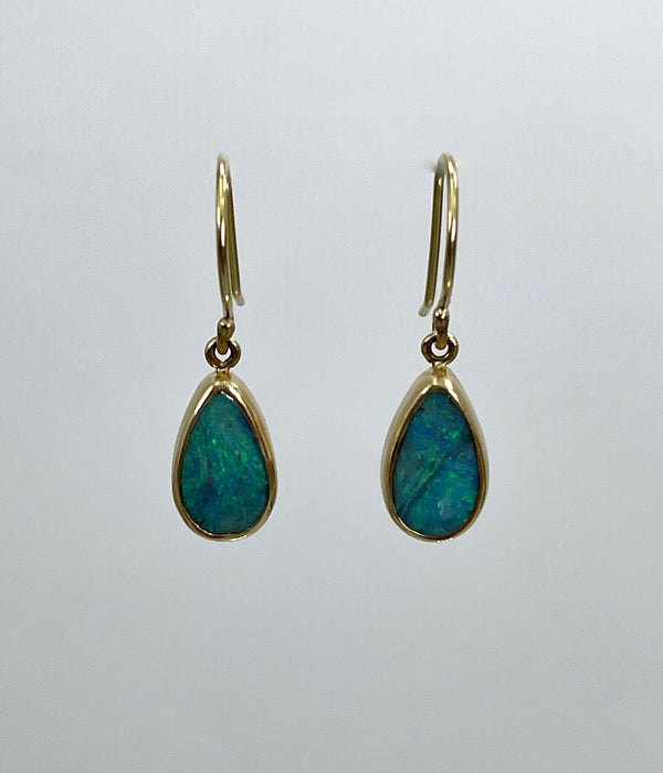 Jamie Joseph Teardrop Boulder Opal Earrings