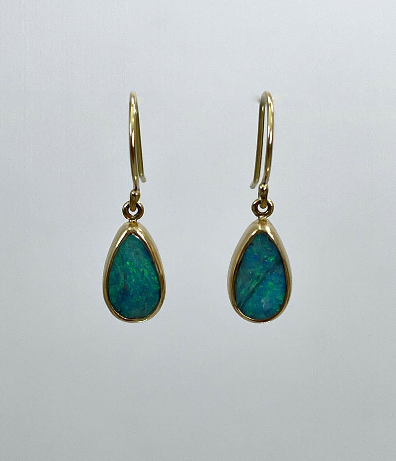Jamie Joseph Teardrop Boulder Opal Earrings
