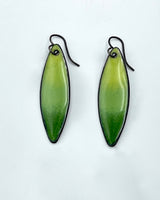 Oval Link Enamel Earrings
