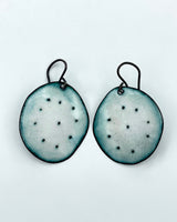 Wonky Circle Enamel Earrings