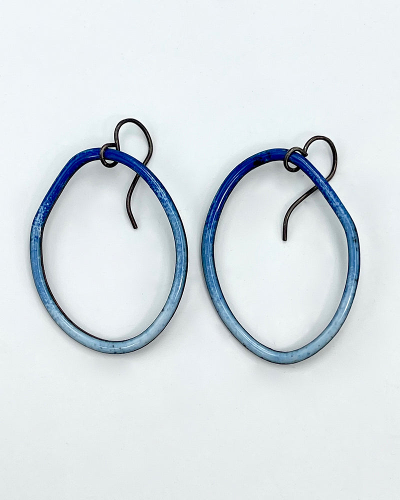 Wonky Wire Enamel Earrings