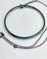 Enamel Wire Ring Necklace