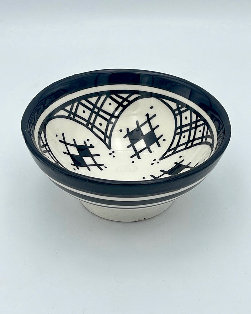 Black & White Ceramic Moroccan Bowls