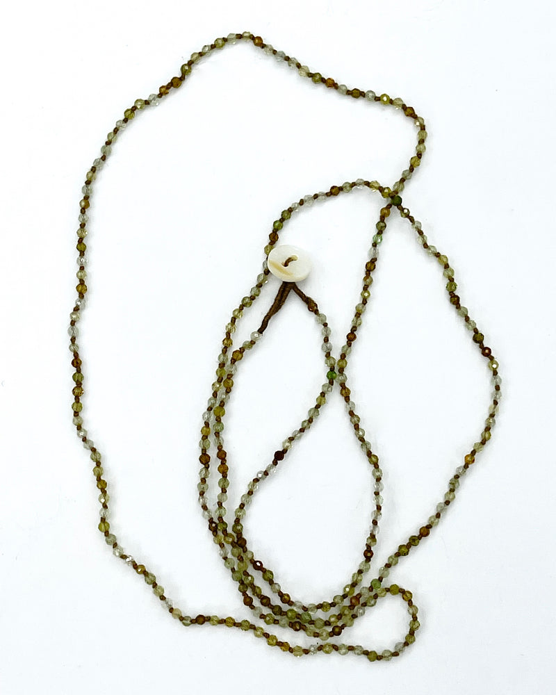 30" Green Garnet Necklace