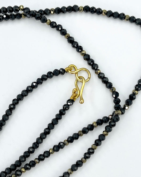 Lena Skadegard Black Spinel & Pyrite Necklace